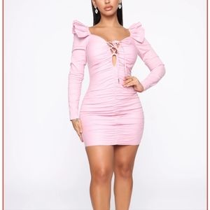 Barbie Baby Pink Ruched Dress NWT Size XL